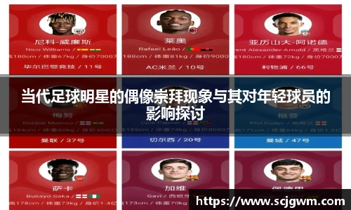 当代足球明星的偶像崇拜现象与其对年轻球员的影响探讨
